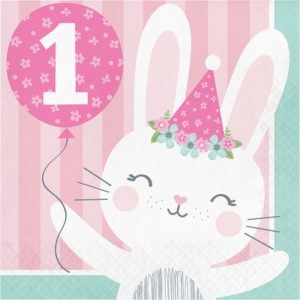 1st Birthday Bunny Lautasliinat