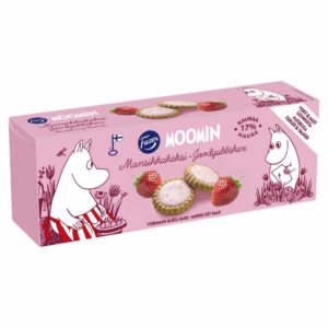 Fazer Moomin mansikkakeksi - Pinkki