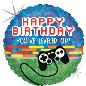 Foliopallo - Happy Birthday You´ve Leveled Up