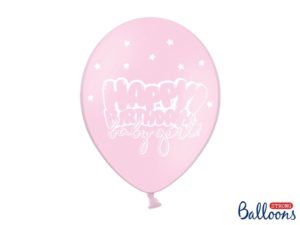 Ilmapallot - Happy birthday baby girl - 30cm
