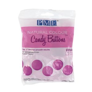 Natural Candy Buttons - Vaaleanpunainen